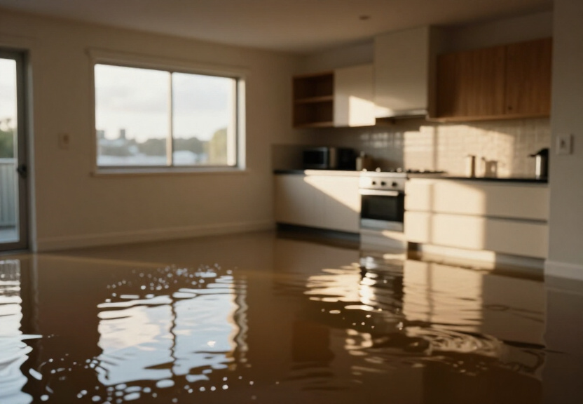 Waterlogged basement in Annandale before restoration